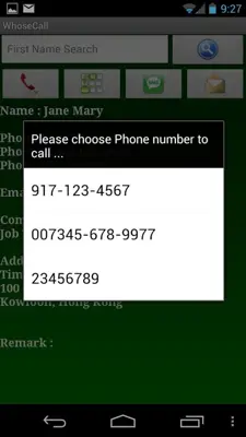 WhoseCall android App screenshot 2